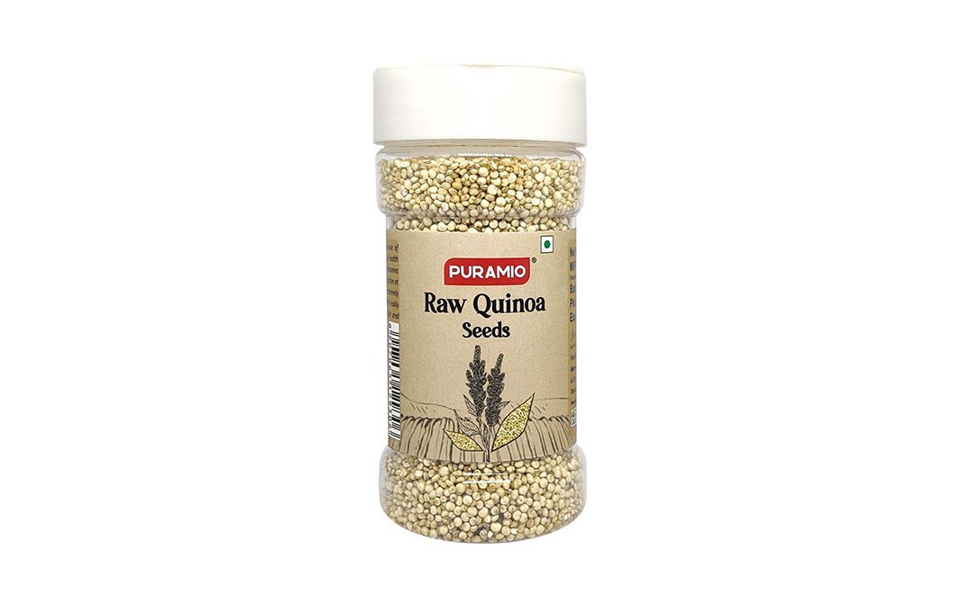 Puramio Raw Quinoa Seeds    Plastic Bottle  125 grams